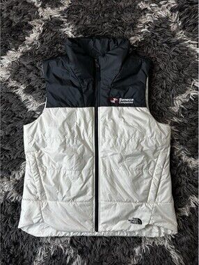 The North Face Seneca Companies Full Zip Puffer Vest Womens Size Large White